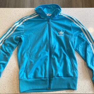 Adidas Teal Jacket with White Accents